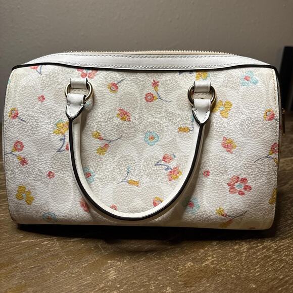 Coach mystic floral rowan satchel - Picture 3 of 8